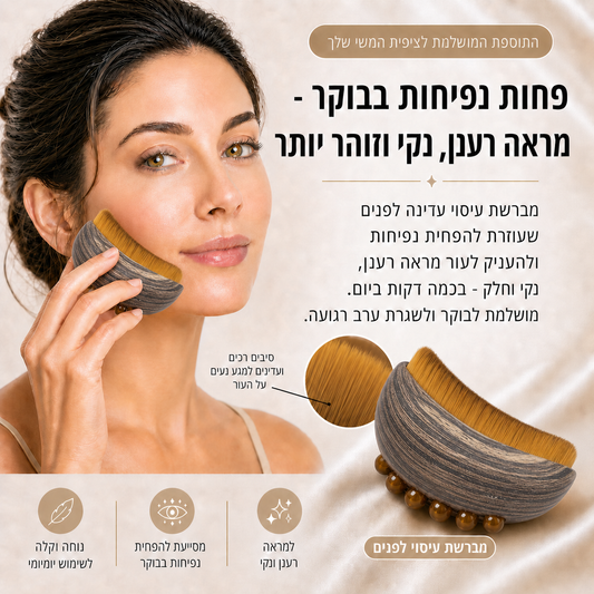 מסרק עיסוי פנים פרימיום